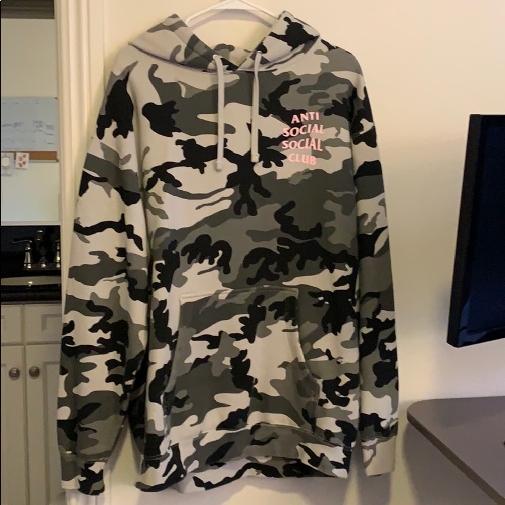 Anti Social Social Club camo hooded sweatshirt